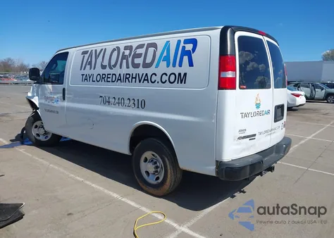 2019 Chevrolet Express 2500 Work Van from USA, damaged, VIN 1GCWGAFPXK1353732